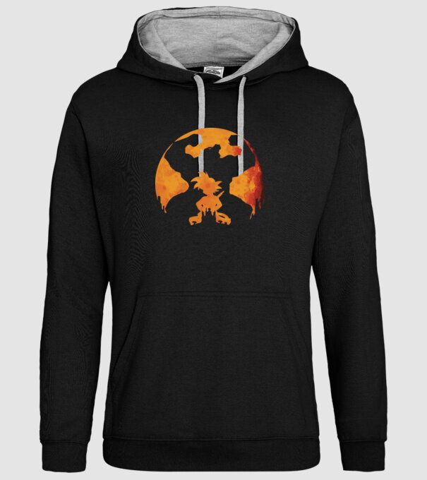 goku sunset model negru pe tricou