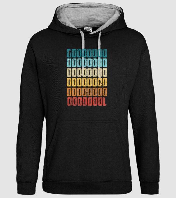 GOOOL retro model negru pe tricou