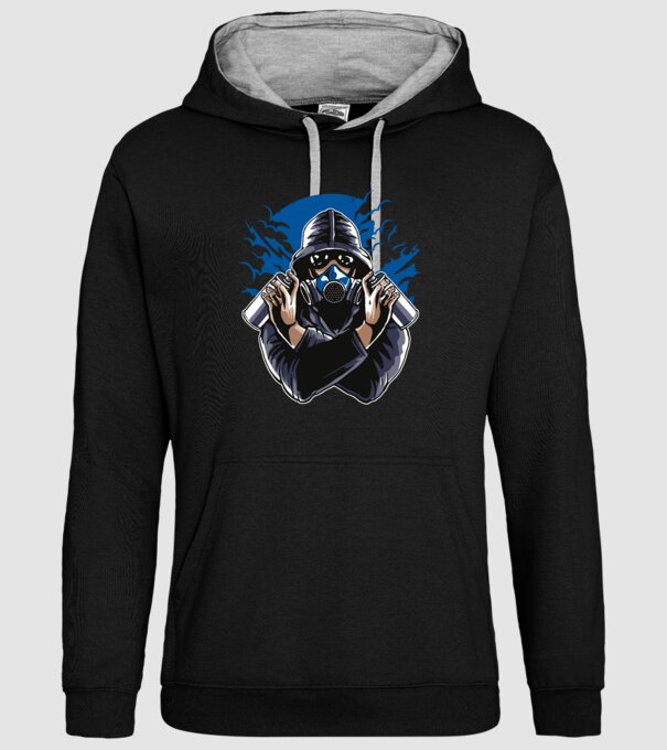 Graffiti model negru pe tricou
