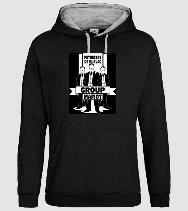 Group Mafiot model negru pe tricou