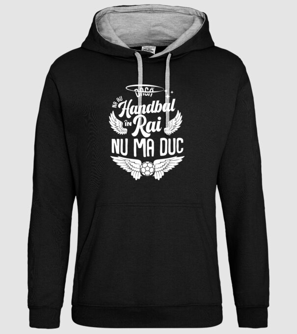 Handbal în Rai model negru pe tricou