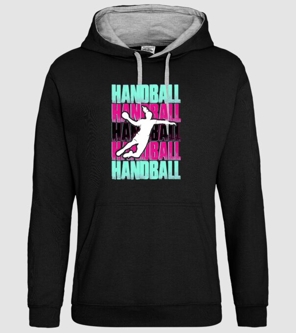handball model negru pe tricou