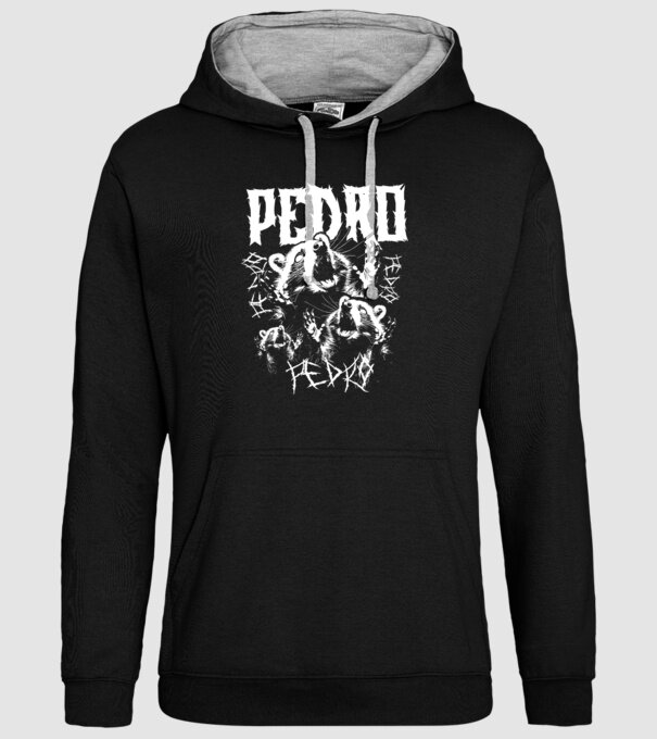 Heavy Metal pedro model negru pe tricou