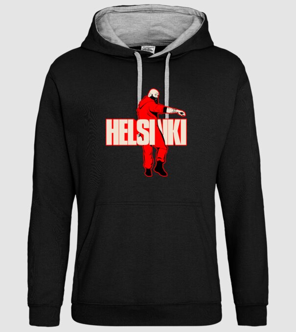 helsinki la casa de papel model negru pe tricou