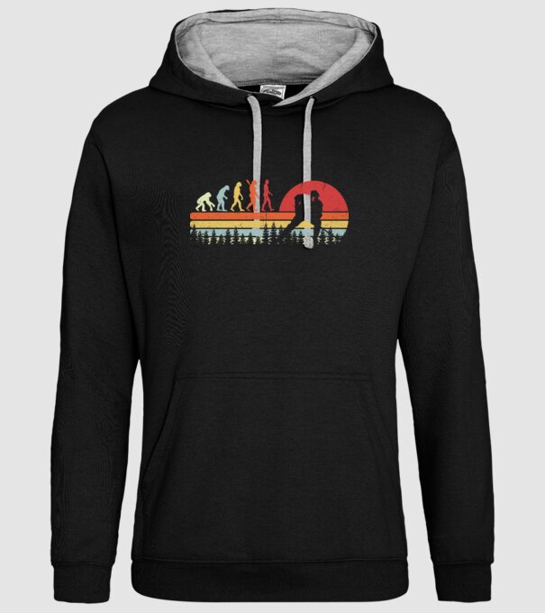 Hockey evolution model negru pe tricou