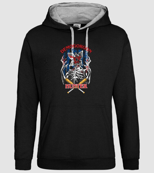 Demogorgon hunter model negru pe tricou