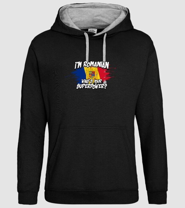 I'm Romanian - What's your superpower model negru pe tricou