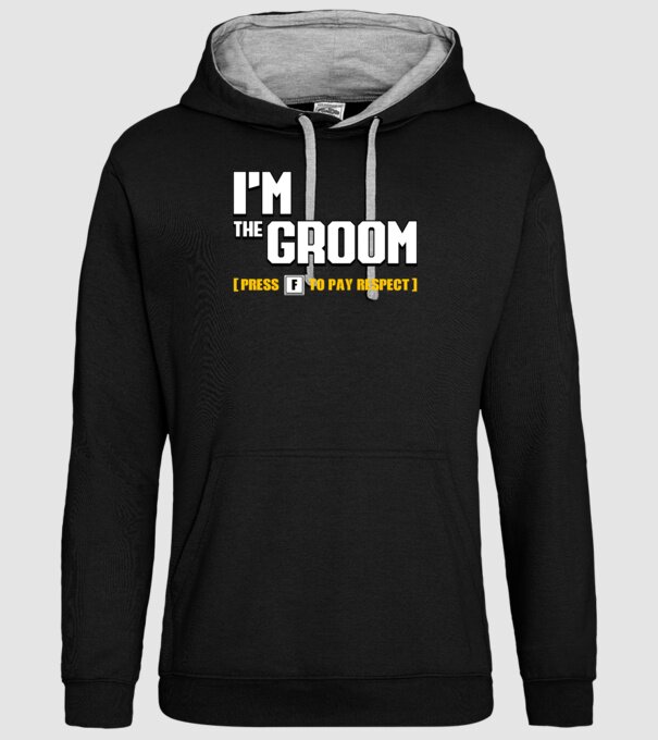 I'm the Groom model negru pe tricou