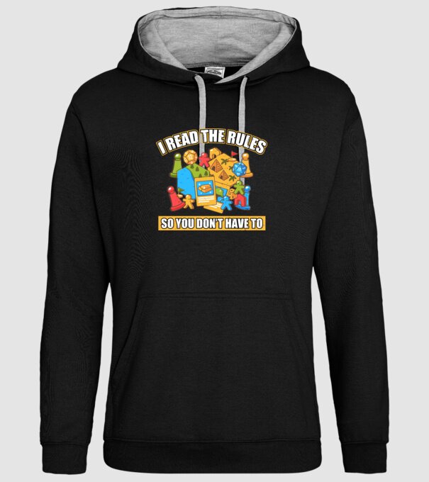 I read the rules model negru pe tricou
