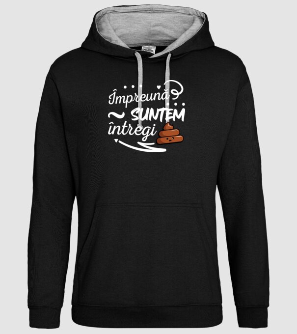 Împreună suntem întregi! model negru pe tricou