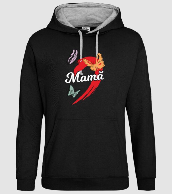 Mamă model negru pe tricou