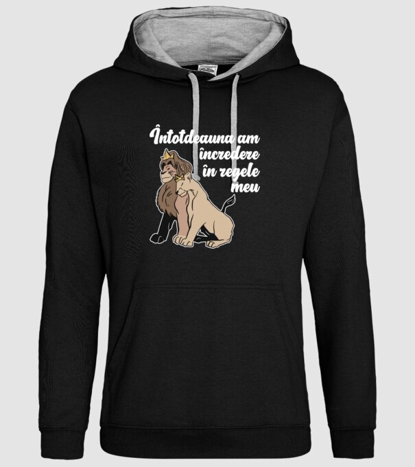 Întotdeauna am încredere în regele meu model negru pe tricou