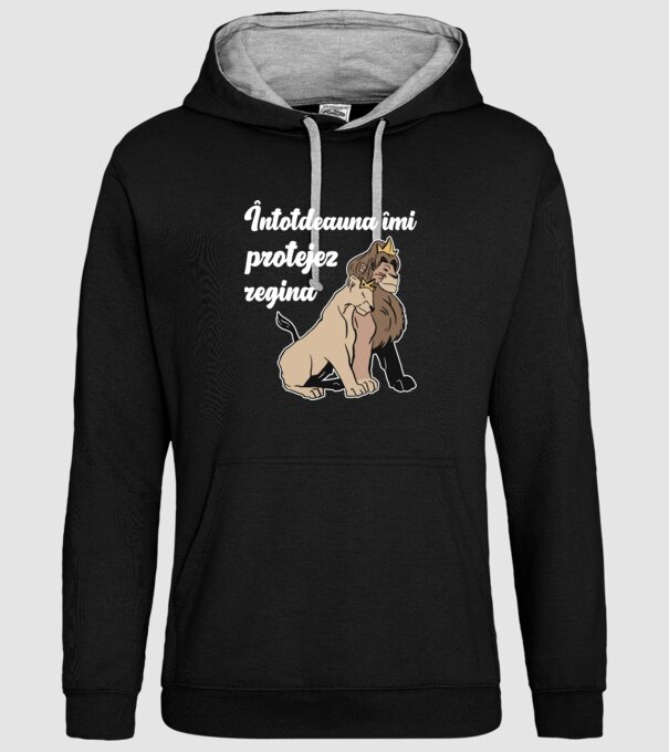 Întotdeauna îmi protejez regina model negru pe tricou