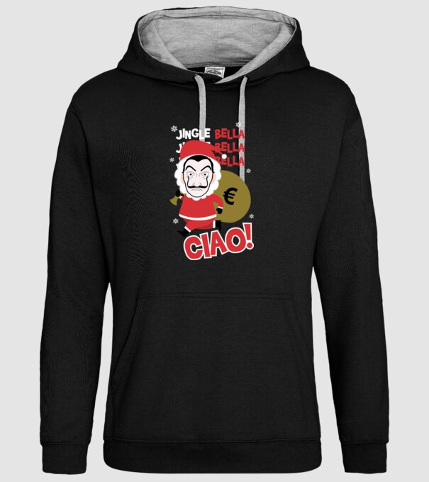 jingle bella christmas la casa de papel model negru pe tricou