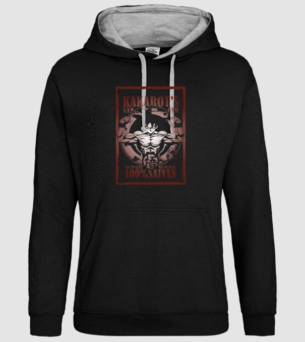 kakarots gym dragonball model negru pe tricou