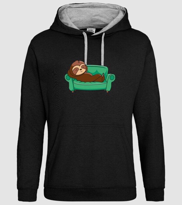 Leneș model negru pe tricou