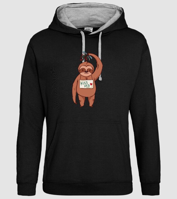 Leneș model negru pe tricou