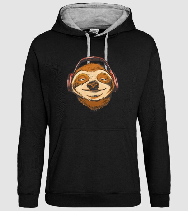 Leneș model negru pe tricou
