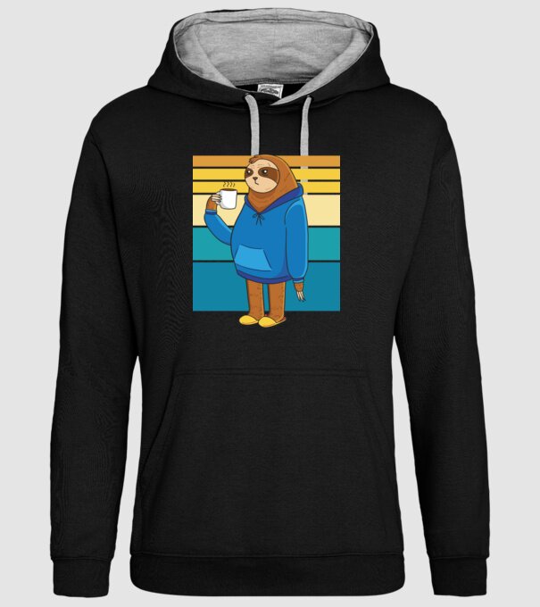 Leneș model negru pe tricou