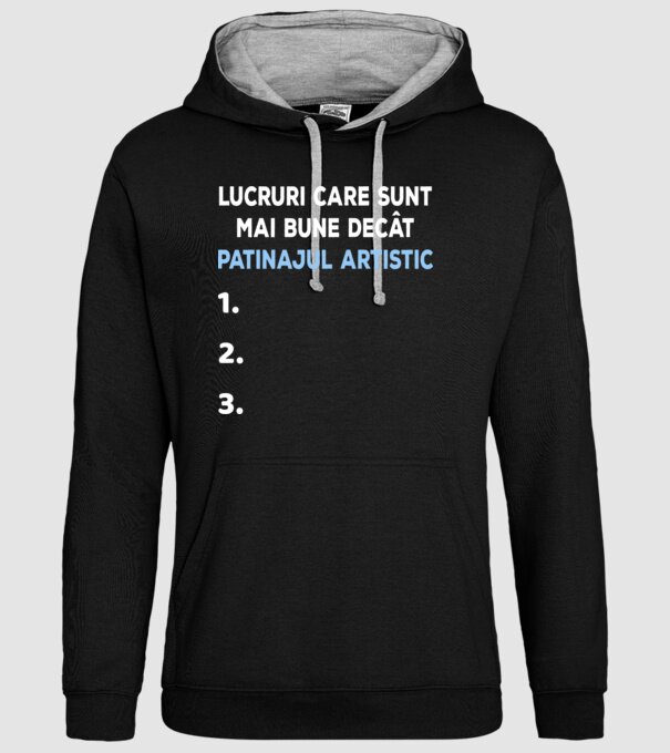 Lucruri care sunt mai bune decât patinajul artistic model negru pe tricou