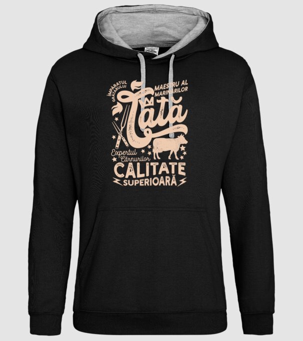Împăratul grătarului, maestru al marinărilor, expertul cărnurilor - tată - Calitate superioară model negru pe tricou