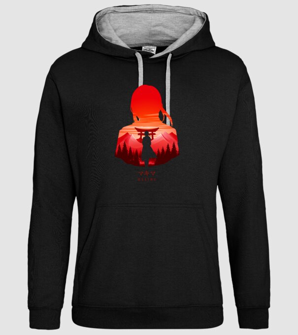 Makima model negru pe tricou