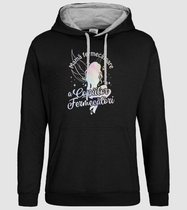 Mamă fermecătoare a copiilor fermecători model negru pe tricou