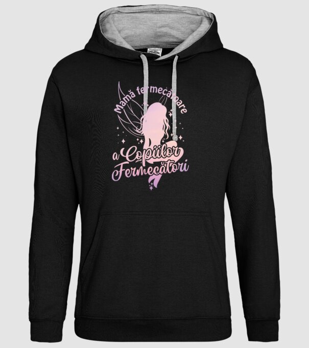 Mamă fermecătoare a copiilor fermecători model negru pe tricou