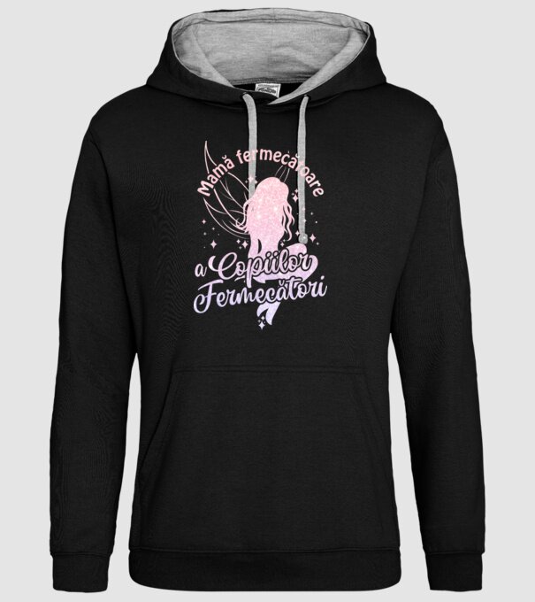 Mamă fermecătoare a copiilor fermecători model negru pe tricou