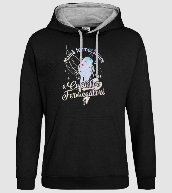 Mamă fermecătoare a copiilor fermecători model negru pe tricou