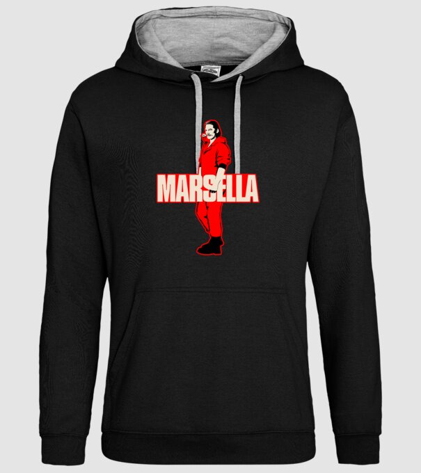 mareille la casa de papel model negru pe tricou