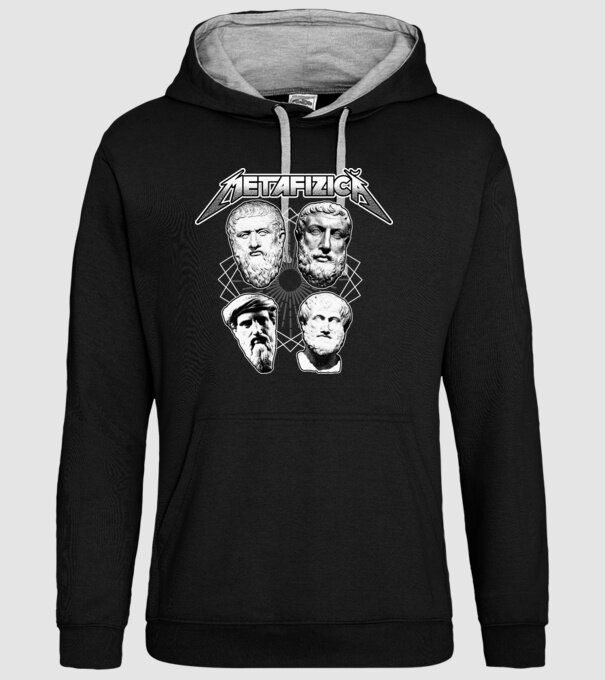 metafizică model negru pe tricou