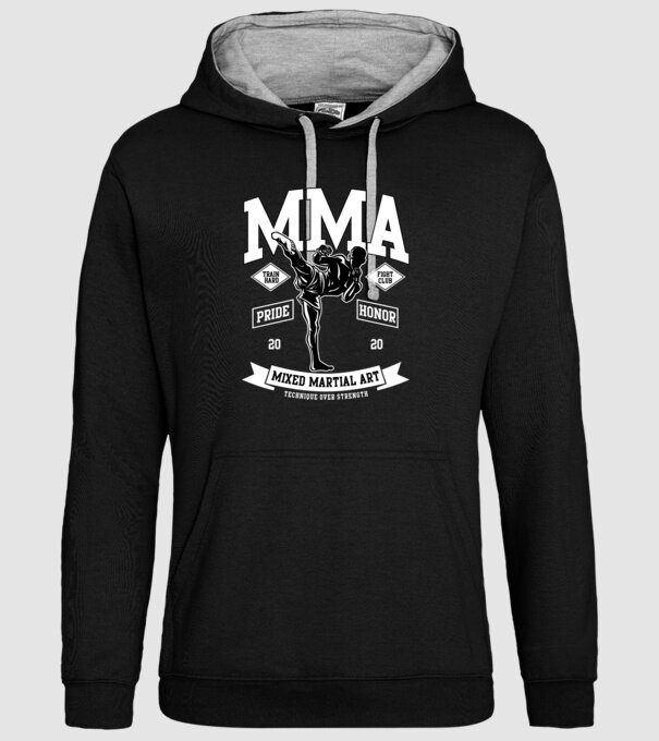 MMA model negru pe tricou