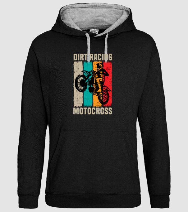 motocross model negru pe tricou