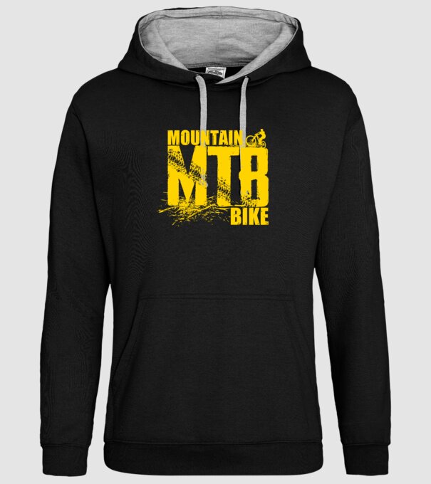 MTB model negru pe tricou