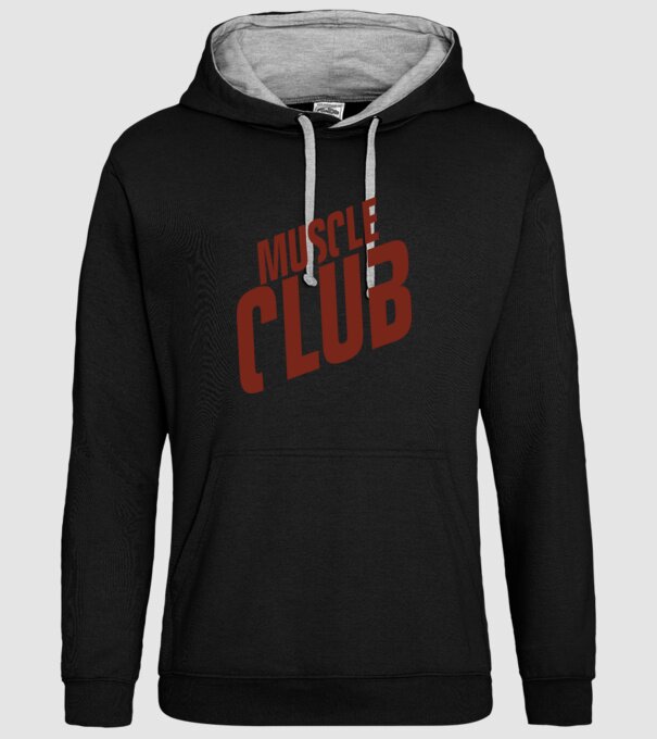 Muscle Club model negru pe tricou