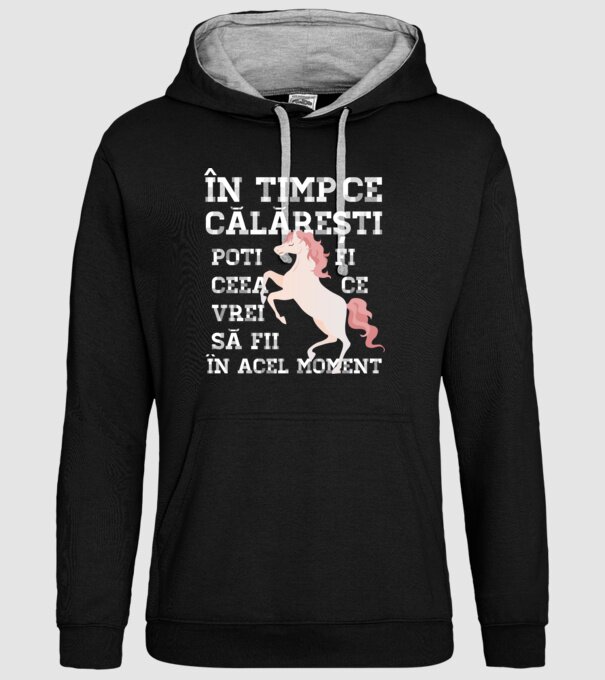 în timp ce călărești poți fi ceea ce vrei să fii - în acel moment model negru pe tricou