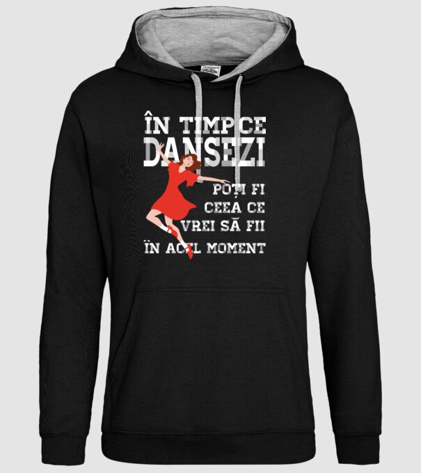 în timp ce dansezi poți fi ceea ce vrei să fii - în acel moment model negru pe tricou