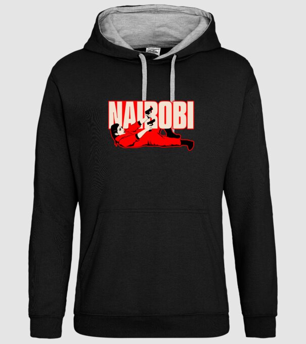 nairobi la casa de papel model negru pe tricou