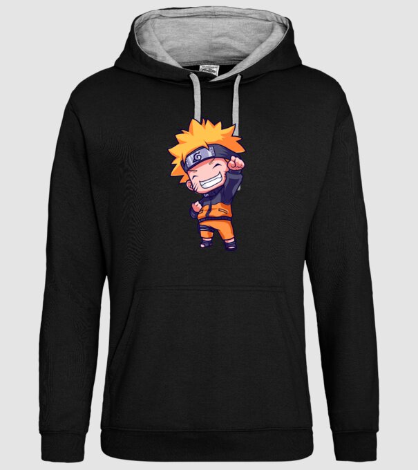 NARUTO model negru pe tricou