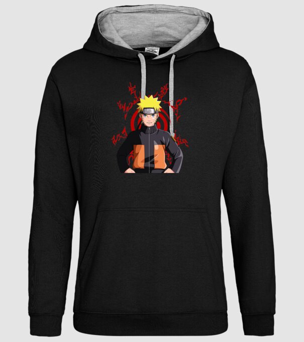 NARUTO model negru pe tricou