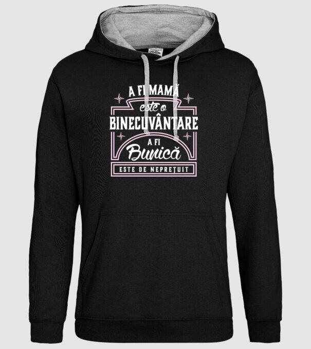 Neprețuit bunica model negru pe tricou