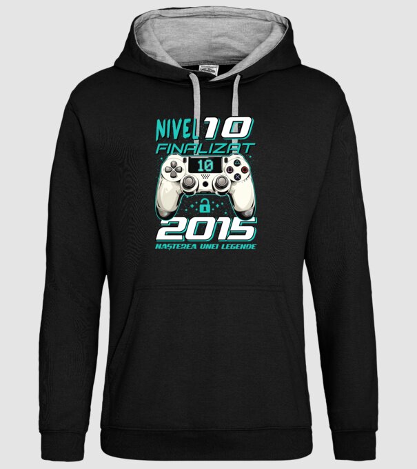 Nivel finalizat 10 2015 model negru pe tricou