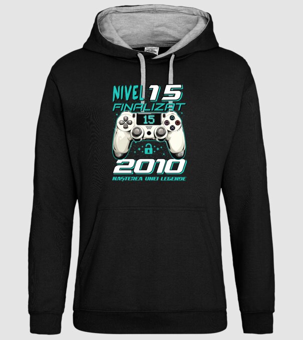 Nivel finalizat 15 2010 model negru pe tricou