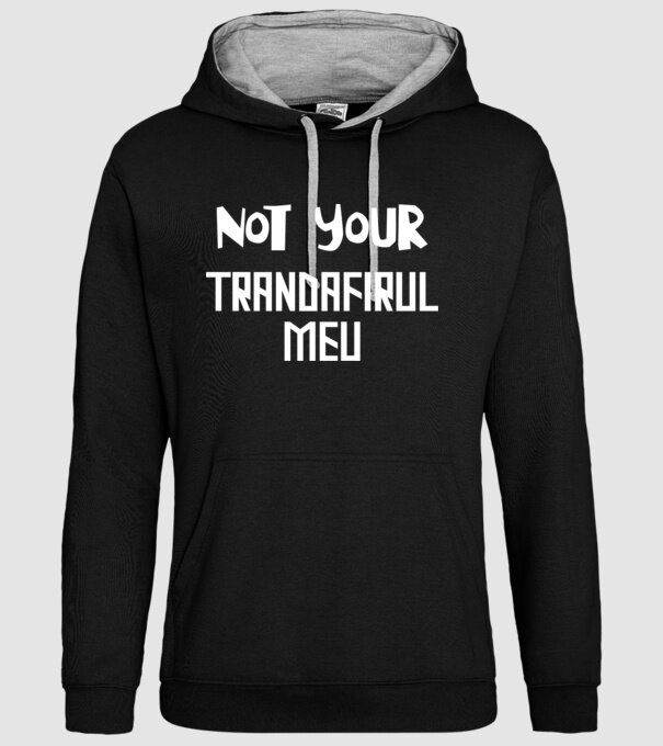 not your ... trandafirul meu model negru pe tricou