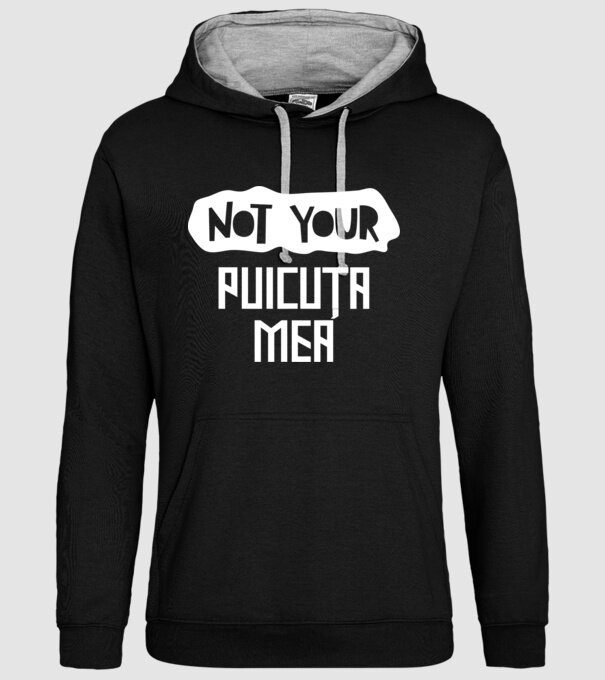 not your ... puicuța mea model negru pe tricou