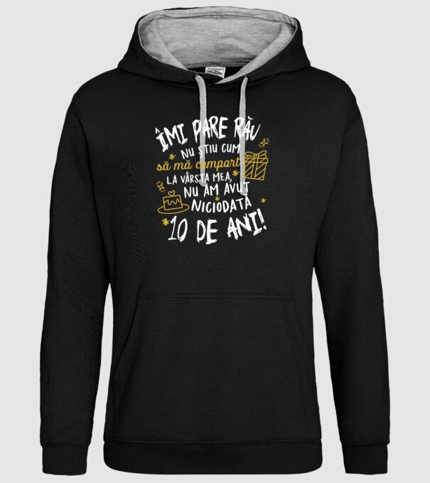 Nu am avut niciodată 10 de ani model negru pe tricou