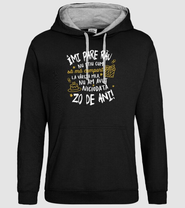 Nu am avut niciodată 20 de ani model negru pe tricou