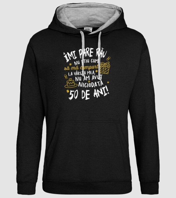 Nu am avut niciodată 50 de ani model negru pe tricou
