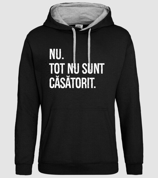 nu. tot nu sunt căsătorit. model negru pe tricou